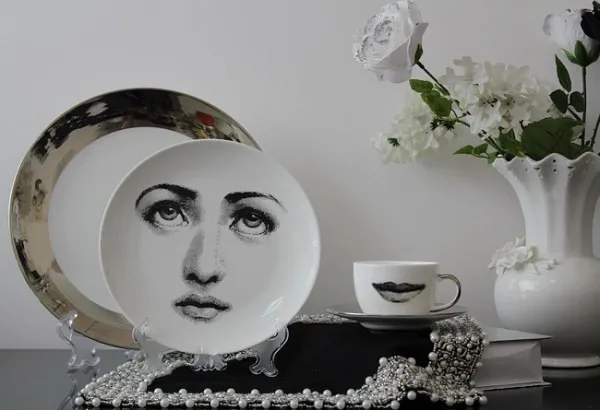 Тарелки Fornasetti Art beauty Face SKULL Custom los platos для художественной спальни модные украшения для дома, кафе художественное декоративное блюдо