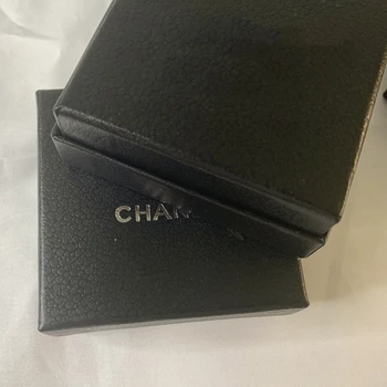 

New c letter jewelry box earrings necklace ring box leather small fragrance big brand