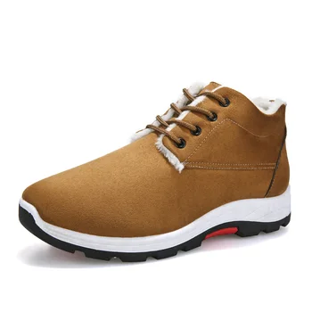 

Men's boots men's winter shoes insulation B Department Botas Hombre leather winter boots shoes men's plush winter sports shoes
