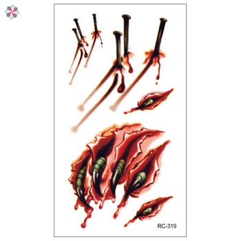 

Halloween Terror Temporary Tattoo Waterproof Long-lasting Body Tattoo Sticker