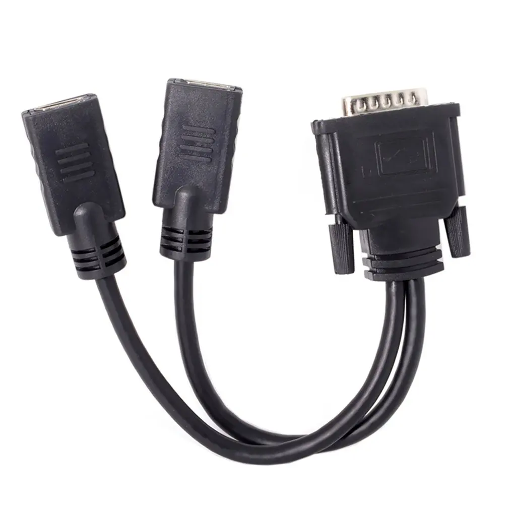Профессиональный DMS-59Pin Мужской 2 HDMI Женский por tHDMI HDTV женский сплиттер usb кабель удлинитель адаптер для ПК видеокарты