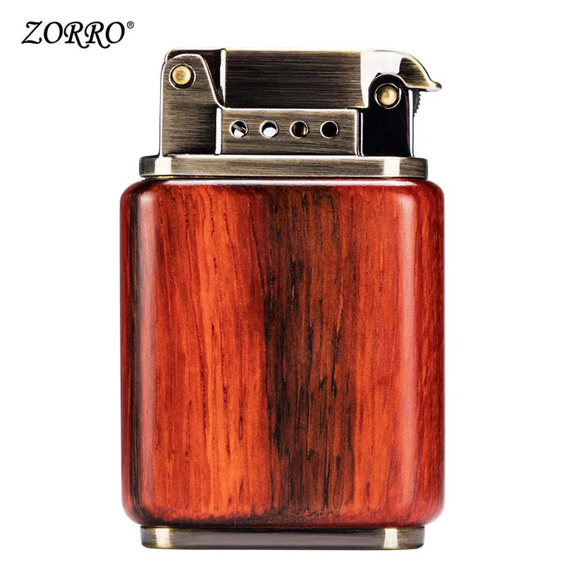 

Lighters Not ZippoNew Zorro Lighter Creative Wood Fire Dragon Sand Wheel Retro Character Kerosene Lighter Male Give Boyfriend