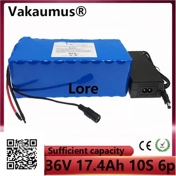 

36V Li-ion battery bateria 17.4ah 10s 6p 18650 battery pack for 750W powerful electric bicycle motorcycle + 2A battery charger