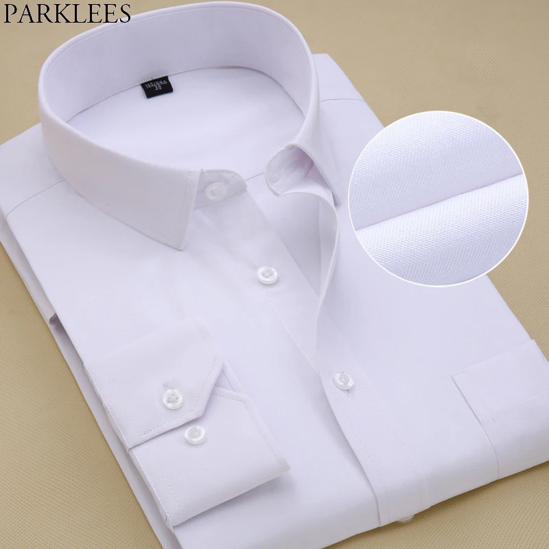 Брендовая розовая рубашка Для мужчин Chemise Homme модный дизайн с длинным рукавом Slim Fit Бизнес Для мужчин s Мужская классическая рубашка