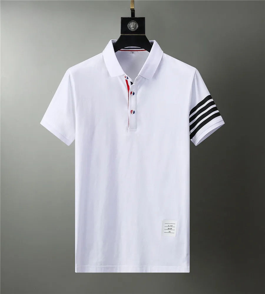 Polo de marca para hombre, ropa de verano, Tops de talla grande, manga corta, informal, de algodón, de lujo, alta calidad, moda, 2021