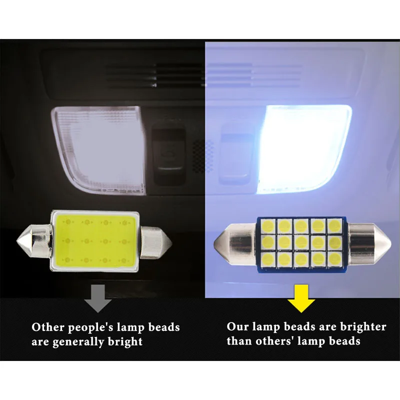Светодиодсветодиодный лампа T10 W5W c5w 31/36/39/41 мм 18SMD 3030 1 шт.|Сигнальная лампа| |