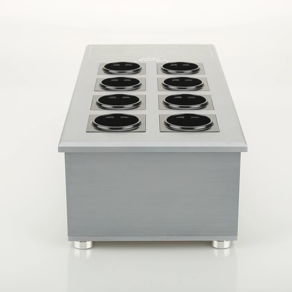 Viborg VE80 HiFi Мощный фильтр розетка Schuko 8 полосный Кондиционер переменного тока