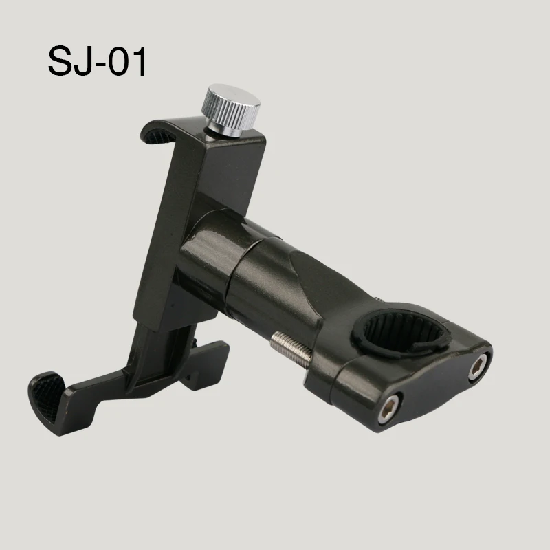 SJ-01 black MEIJUN алюминиевый сплав велосипедный держатель для мобильного телефона регулируемый велосипедный держатель для телефона нескользящий MTB подставка для телефона велосипедные аксессуары - Цвет: SJ-01 black