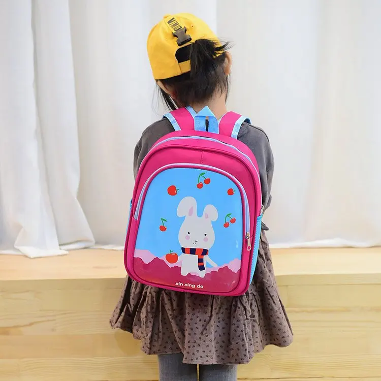 New Style Kindergarten School Bag 3-6-Year-Old Men And Women Children Cartoon Cute Little Animal CHILDREN'S Rucksack Young STUDE