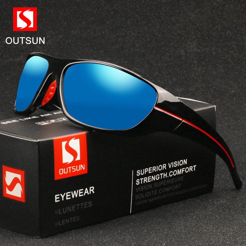 

OUTSUN Polarized Fishing Sunglasses Men Women Driving Outdoor Sport Sun Glasses Eyewear Oculos De Sol Masculino UV 400 OS8030