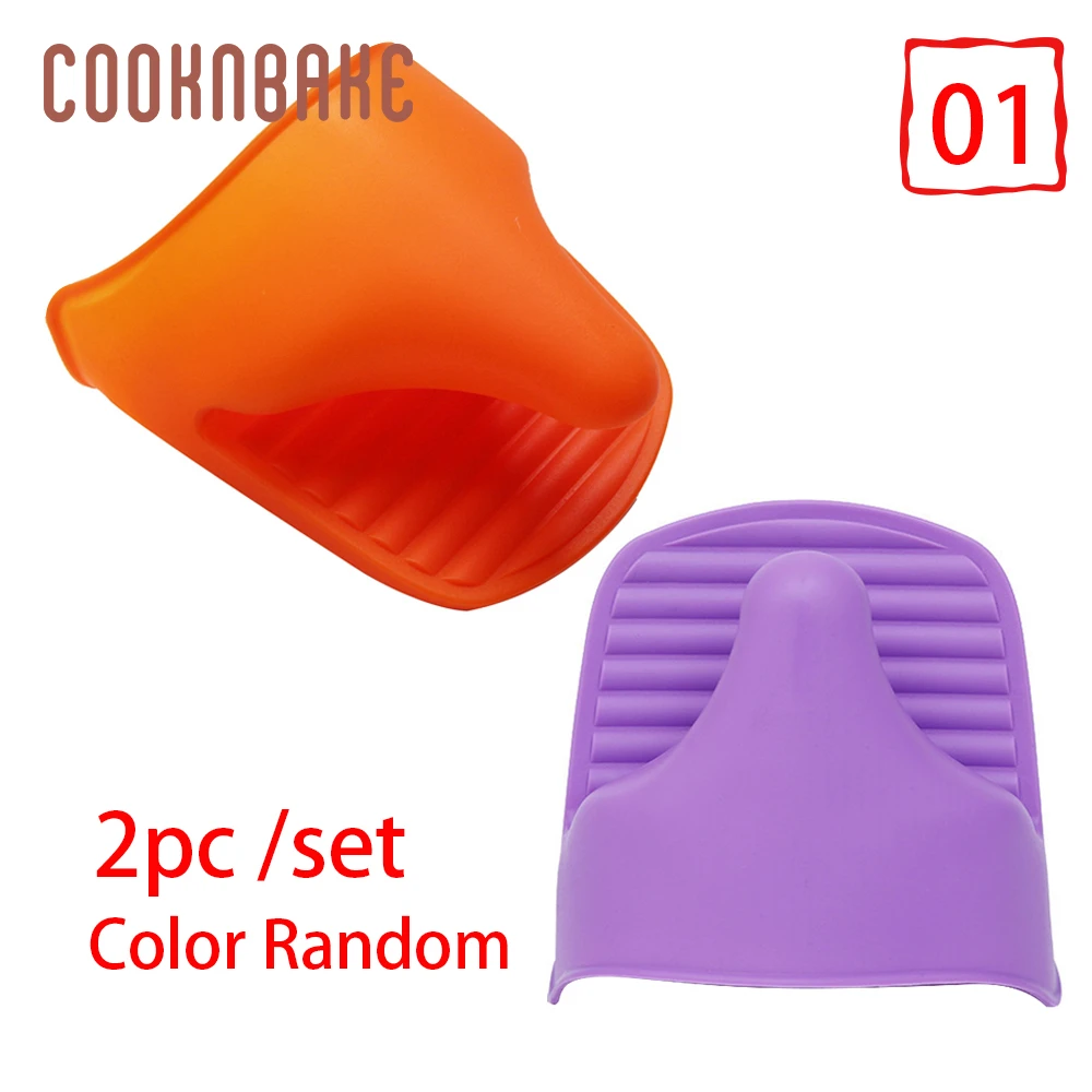 SG-001-4-2 COOKNBAKE термостойкие перчатки в форме собаки, силиконовые перчатки для духовки, 2 шт., короткие перчатки с зажимом для рук, прихватки для выпечки, торта, подставка для горшка - Цвет: SG-001-4-2