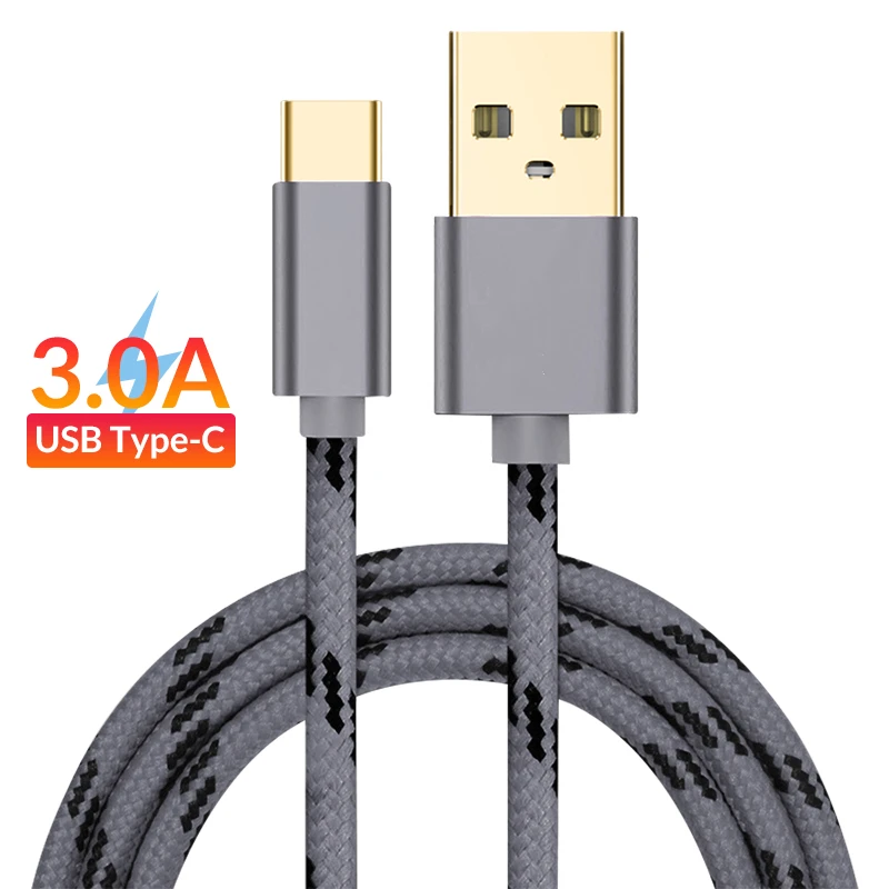 QC 3,0 usb type-C кабель 0,25 м 1 м 2 м 3 м Быстрая зарядка type-C кабель для передачи данных для samsung S9 A50 pocophone F1 кабели для мобильных телефонов