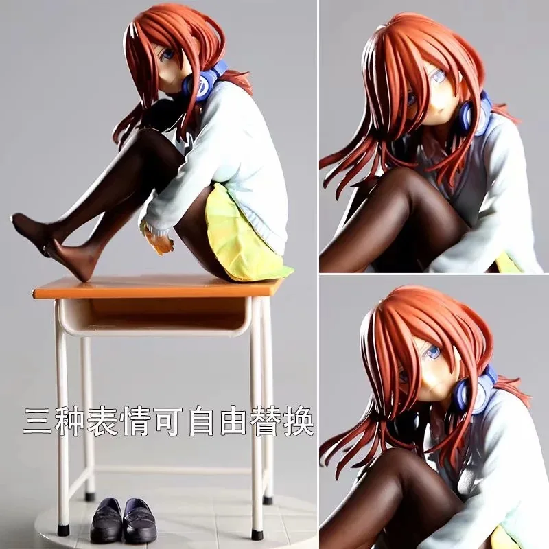 19 см квинтуплеты ракета мальчик сексуальные девушки Nakano Miku настольная девушка 1/8 Масштаб Окрашенные ПВХ фигурка игрушка lelakaya