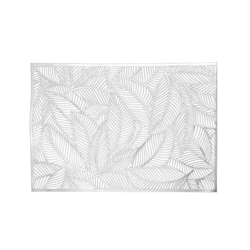 462x305mm sliver ПВХ коврик складные прокладки теплоизоляция сплошной цвет нескользящий Настольный коврик для ресторана гибкость кухня размещение домашний декор - Цвет: 462x305mm sliver