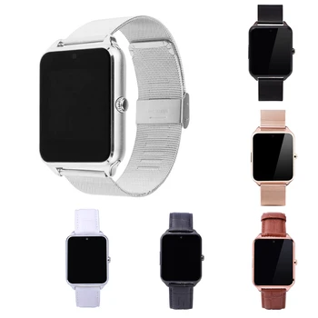 

Z60 Bluetooth Smart Watch Camera Call SMS Remind Anti-Lost Sleep Monitor Peeter support SIM TF Card Stainless Steel Wristwatc