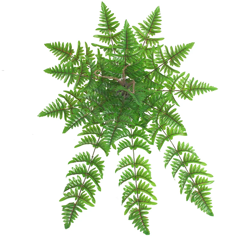 Многоголовый персидский искусственный Pteris Multifida Poir настенные вешалки пластиковая трава зеленая модель папоротники трава растение украшение дома