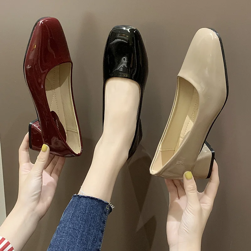 

Casual Woman Platform Shoes Square Toe Oxfords Women's Flats Modis Autumn Leather Dress Comfortable Retro 2019 Fall New Nurse