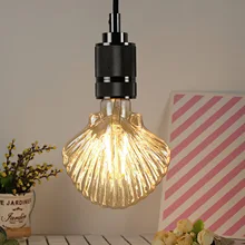 

Light Bulb Heart And Shell Shaped 360-Degree Illuminated LED Light Bulb Retro Household Lamp Bulb For Restaurant Coffee Shop