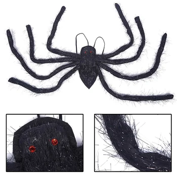 

Simulated Soft Rubber Toy 130cm Snake Spider Garden Lawn Props Prank Gift Novelty and Gag Playing Jokes Toys For Halloween