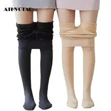ATHVOTAR Woman Winter Warm Leggings High Waist Velvet Solid Legging Plus Size Autumn Leggings