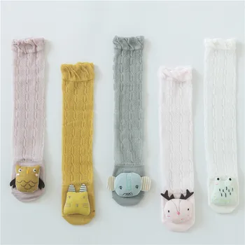 

Wecute 2020 New Summer Thin Baby Knee Socks Mesh Breathable Baby Socks Cartoon Children Socks Lovely Infant Kids Socks