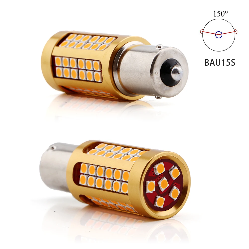 2X безотказный светодиодный светильник Canbus 3030 78 SMD светодиодный указатель поворота 1156 P21W BA15S PY21W BAU15S DC12V янтарные автомобильные тормозные огни