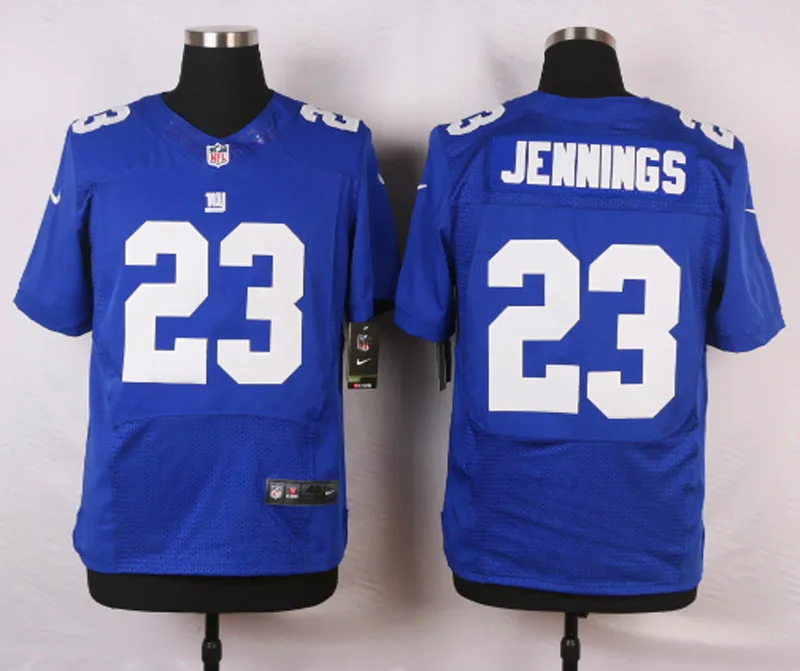 Stitiched,New York#23 Rashad Jennings#54 Olivier Vernon for mens Jersey - Цвет: Небесно-голубой