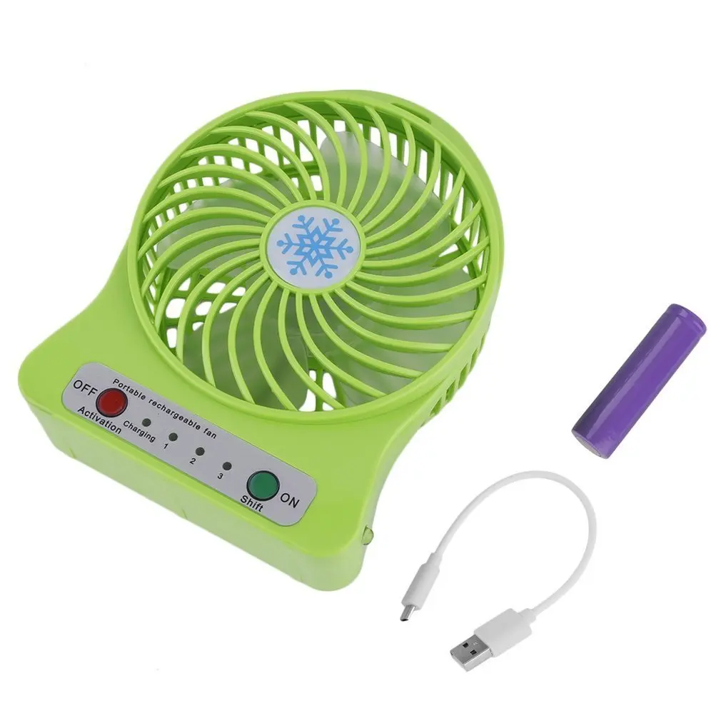 Портативный перезаряжаемый светодиодный вентилятор кулер миниатюрный