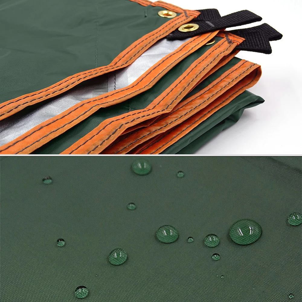 Waterproof Tarpaulin Waterproof Tarp Tarpaulin Rain Cover Ultralight Tarp 5x3m 4x3m Tarp With Support Pole Rope Peg Waterproof Awning Tent Shade Garden Sunshade Outdoor Camping Sun Shelter Beach Hammock