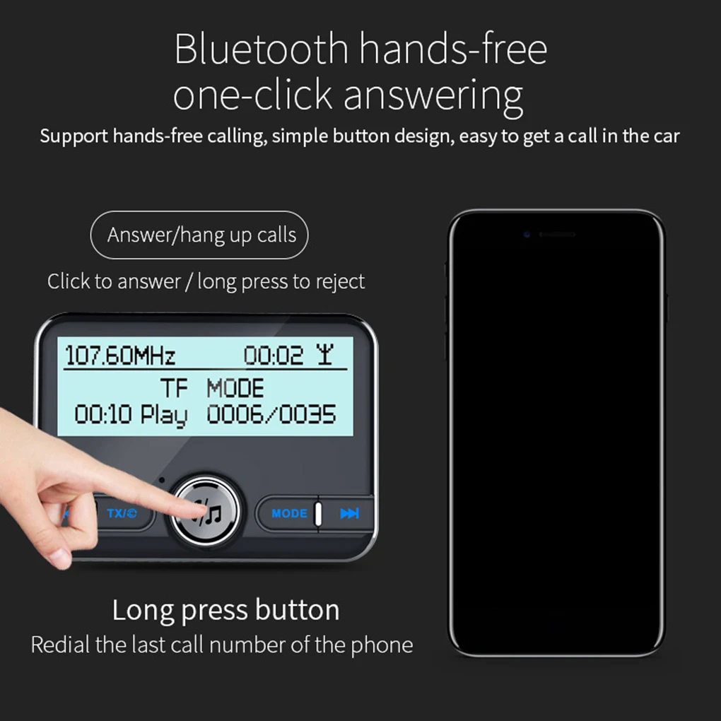 DAB цифровой радиоприемник fm-тюнер радио Автомобильный Bluetooth 4,2 передатчик адаптер FM DAV/DAB тюнер вещания