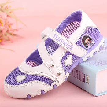 

Summer Girl Mesh Shoes Child Breathable Casual Girls Princess Shoes Kids Anti Slip Peas Shoes Children Cutout Tenis Infantil