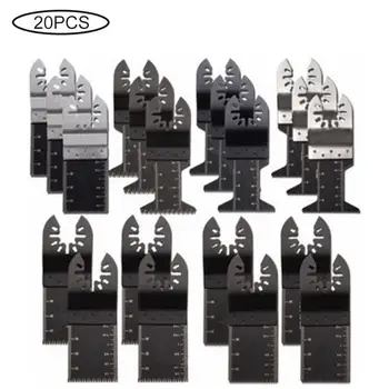 

20pcs Multi-Function Bi-metal Precision Saw Blade Oscillating Tool Cutters Set for Renovator Power Cutting Multimaster Tools