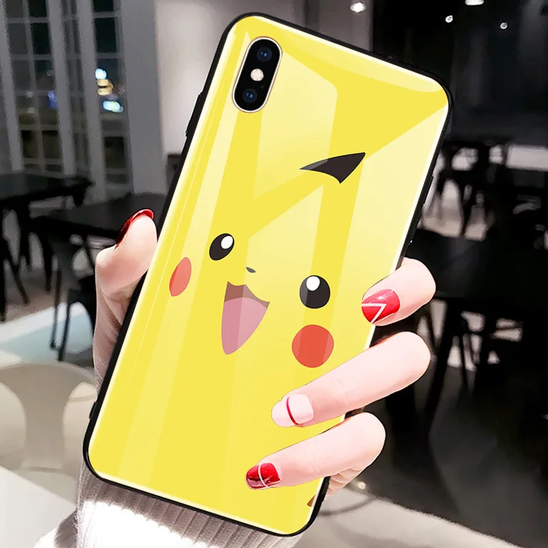 Восхитительный мультяшный чехол для телефона для iPhone XS MAX i8 i8 Plus i6 i6s закаленное стекло защитный для iPhone 8 Plus