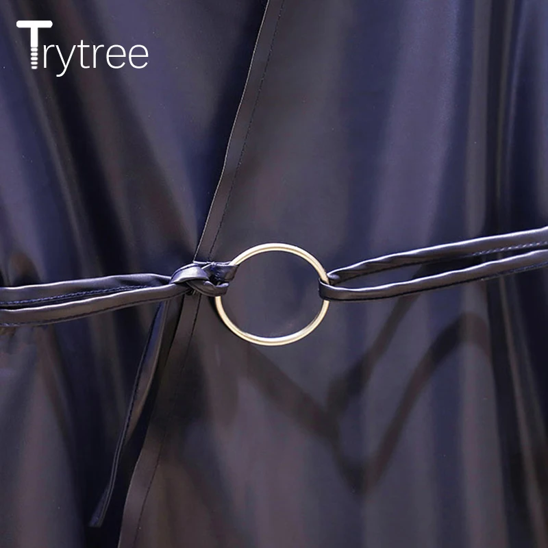 Trytree Осень Зима Женский комплект из двух частей Повседневный однотонный пояс жилет+ платье водолазка трикотажный комплект до колен комплект из 2 предметов