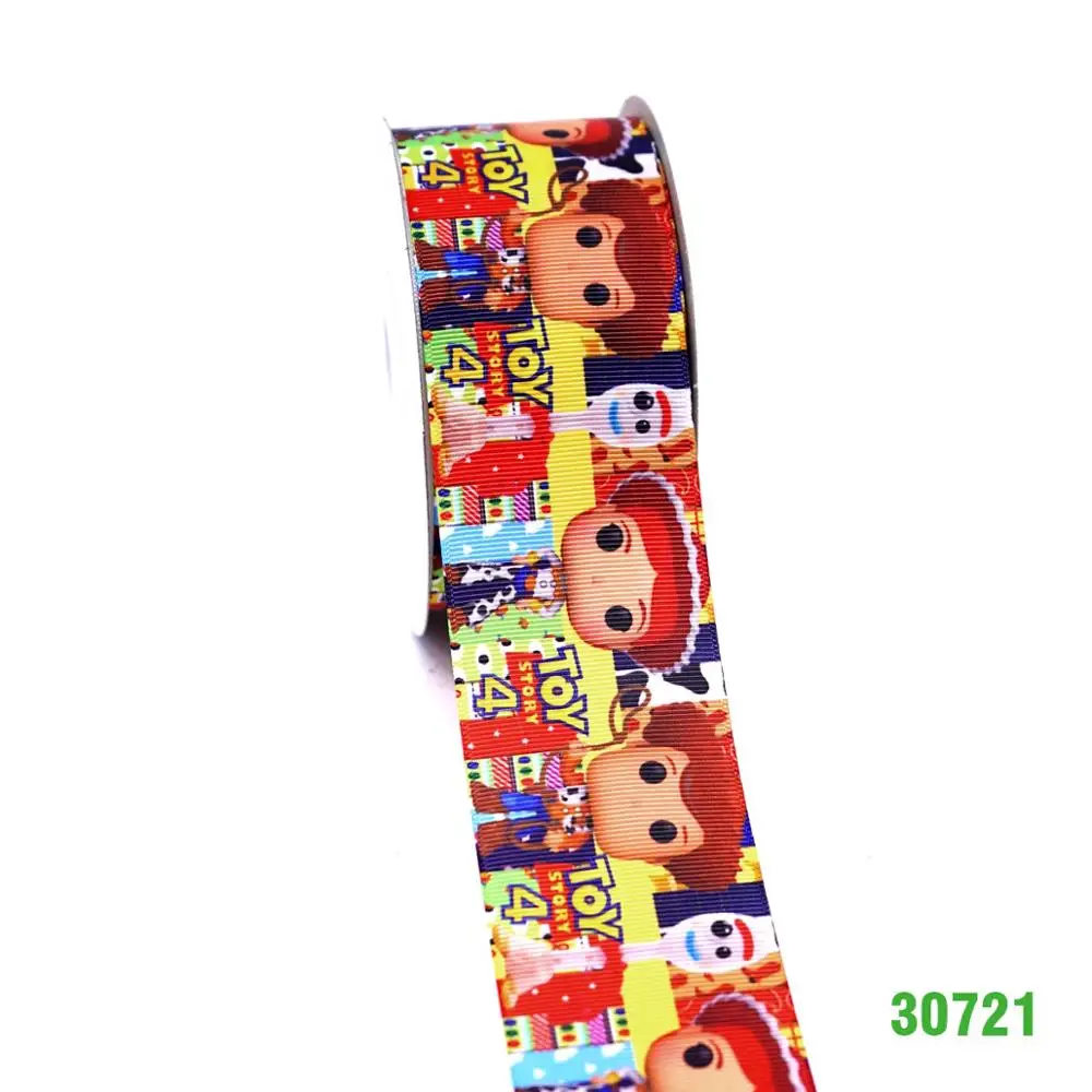 30721 DIY ремесло поставляет мультфильм персонаж напечатанный grosgrain ленты, атласная лента 50 ярдов. 30689 - Цвет: 30721