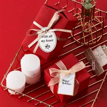 Zmol оригинальная льняная отделка белье Подарочная упаковка бумаги высшего класса INS-стиль День рождения Подарочная коробка Упаковка самоклеющаяся