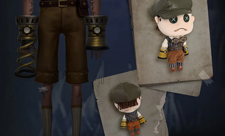 Naib Subedar Game Identity V Mercenary Весенняя ручная Косплей Мягкая Кукла Плюшевая мягкая подушка игрушка Рождественский подарок
