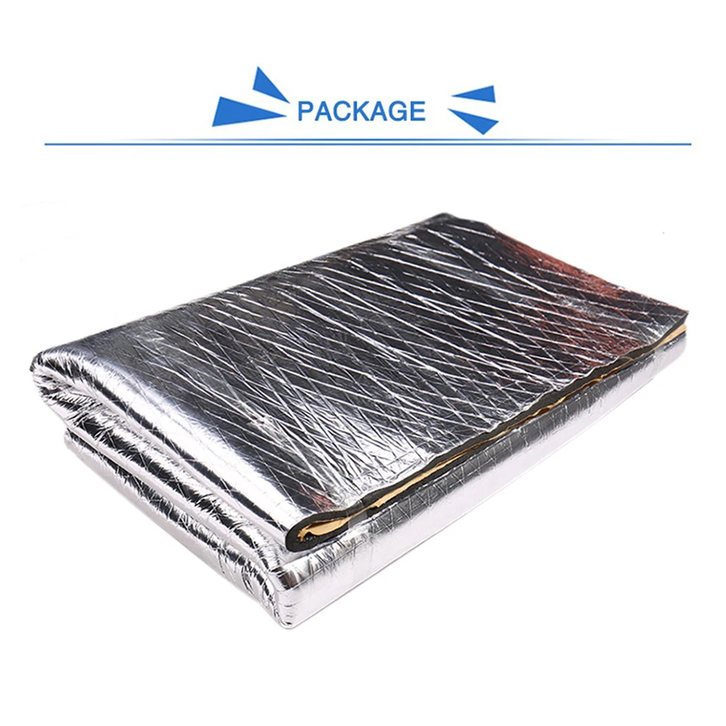 10mm Car Truck Firewall Heat Deadener Insulation Mat Noise Insulation Heat Sound Proofing Pad