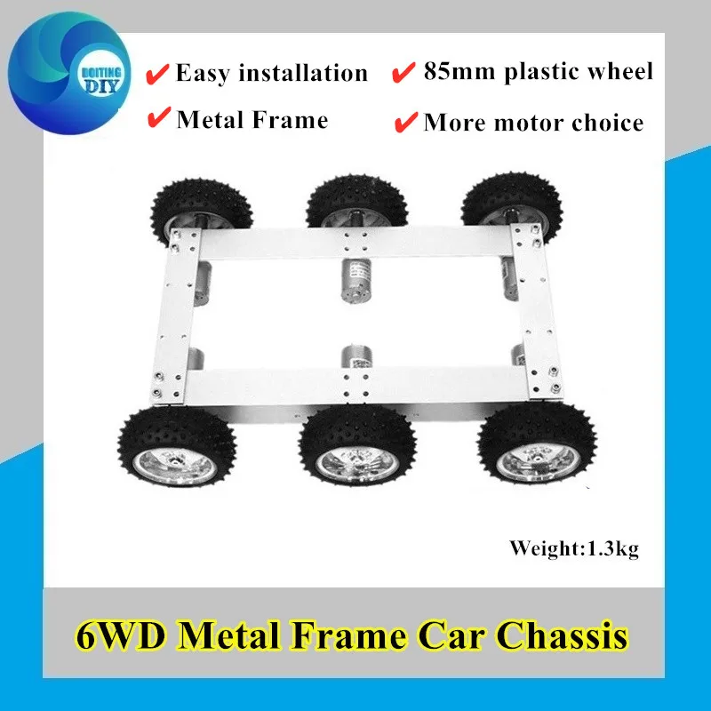 

C6 6wd Smart Car Chassis Kit 6 Motor Drive Mobile Robot for Project Development Electronic Competition Graduation Design