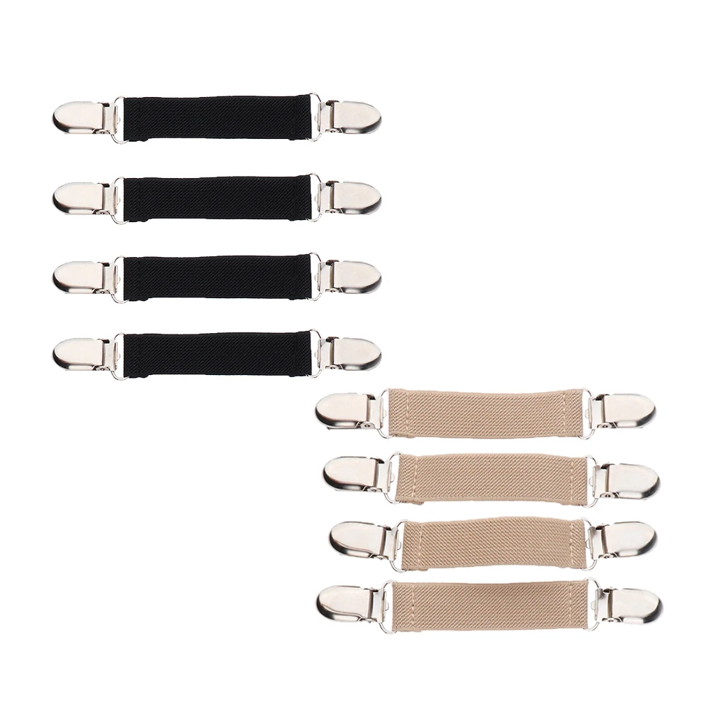 4Pcs Kids Skiing Gloves Non-Slip Straps Versatile Elastic Glove Mitten Clip Tight Grip Sweater Clips Blouse Clasp Linking Straps 6