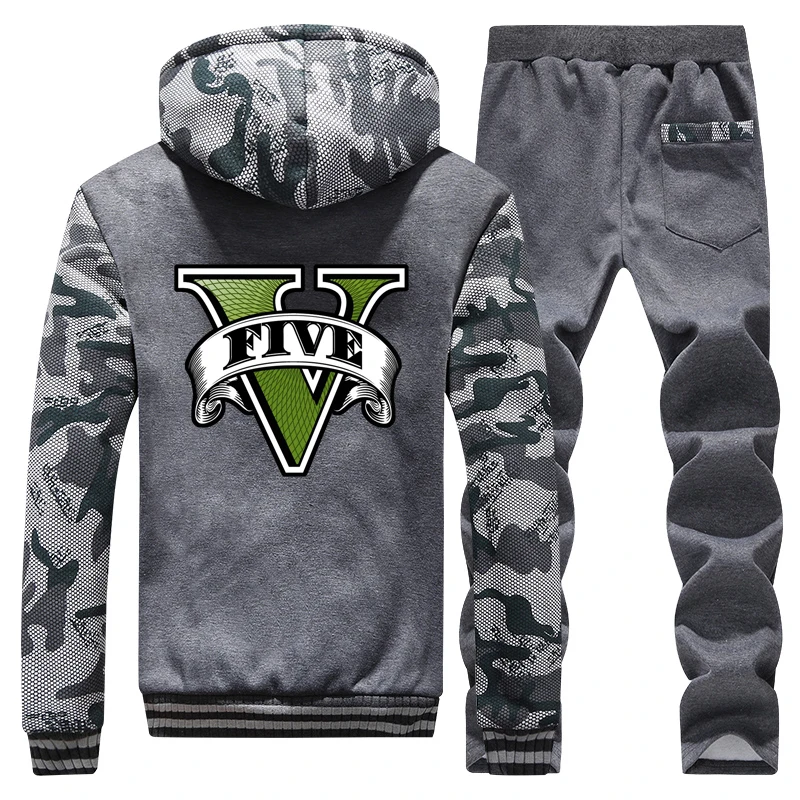 Grand Theft Auto Game GTA 5 GTA 5 Hoodies Autumn Winter Men's Hoodie Sweatshirt Pants Male Hoody Black Hombre Moletom GTA 5