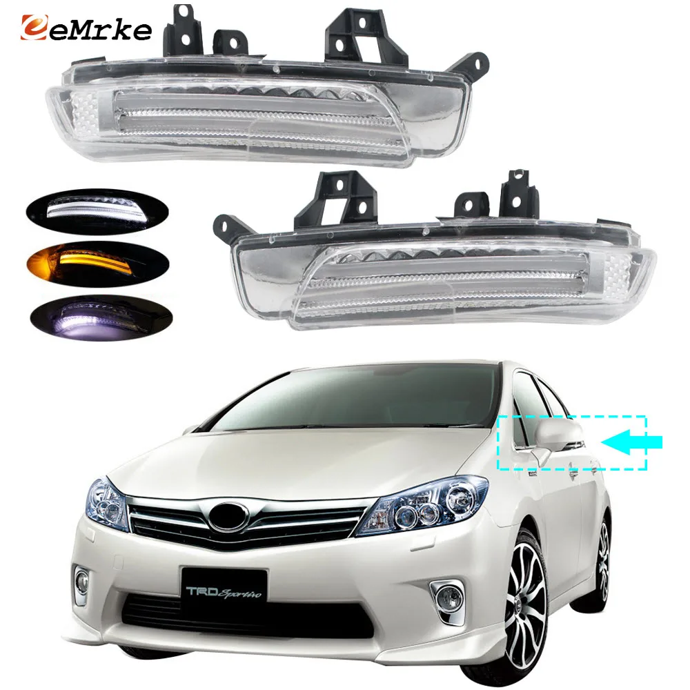 EeMrke для Toyota Sai AZK10 2009 2010 2011 2012 3 в 1 боковые зеркала заднего вида