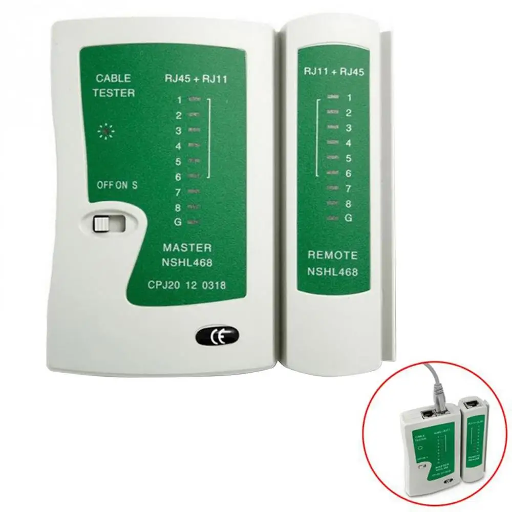 Premium Network Cable Tester RJ45 RJ11 RJ12 CAT5 UTP LAN Cable Tester Detector remote test tools high quality