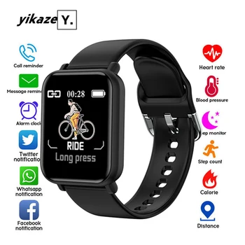 

R16 Men Smart Watch For Android IOS Watches IP68 Waterproof Heart Rate Blood Pressure Monitor Smartwatch Women PK P68 P70 B57