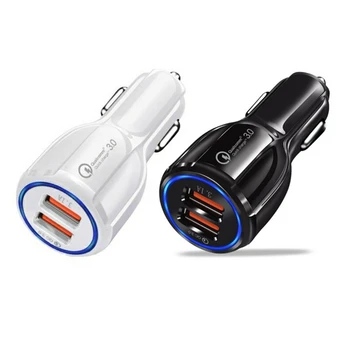

Universal 3.0 Car Charger For Mobile Phone Dual 39W Usb Car Charger Qualcomm Qc 3.0 Fast Charging Adapter Usb Car Charger