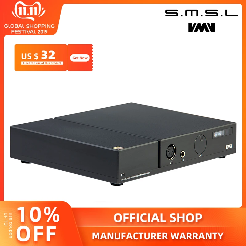 

SMSL P1 Full Balanced Amplifier Can be Combined with SMSL D1