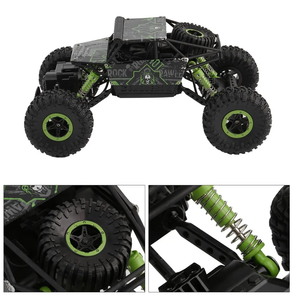 RC Off-Road Vehicle Crawling Four Wheels Driving Car Toy Bigfoot Remote Control Ascending Auto Model Toy HB-P1801-1:18 EU Plug