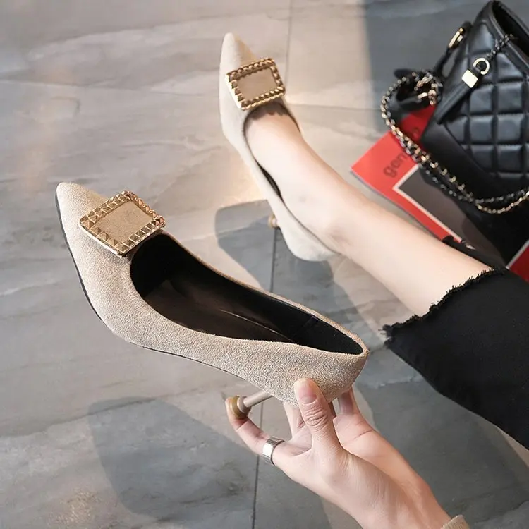 

Women o l Suede High Hee l s Shoes L