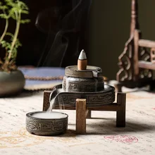 Queimador De Incenso, курильница для курильниц, Дымчатая курильница, башня из сандалового дерева, вид дымового облака, домашние поделки