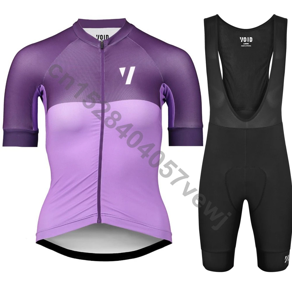 Белый VOID Pro Team триатлон костюм женский короткий рукав Велоспорт Джерси Skinsuit комбинезон Майо Велоспорт Ropa ciclismo набор гель - Цвет: Белый